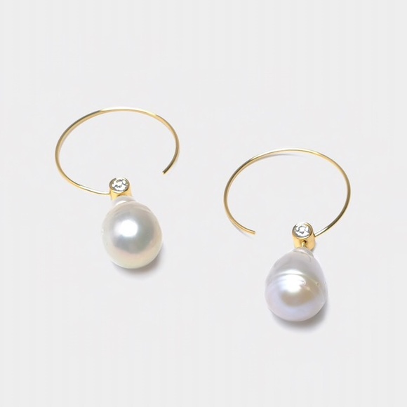 Last one Faux pearl Earrings Art deco European design - Picture 6 of 9